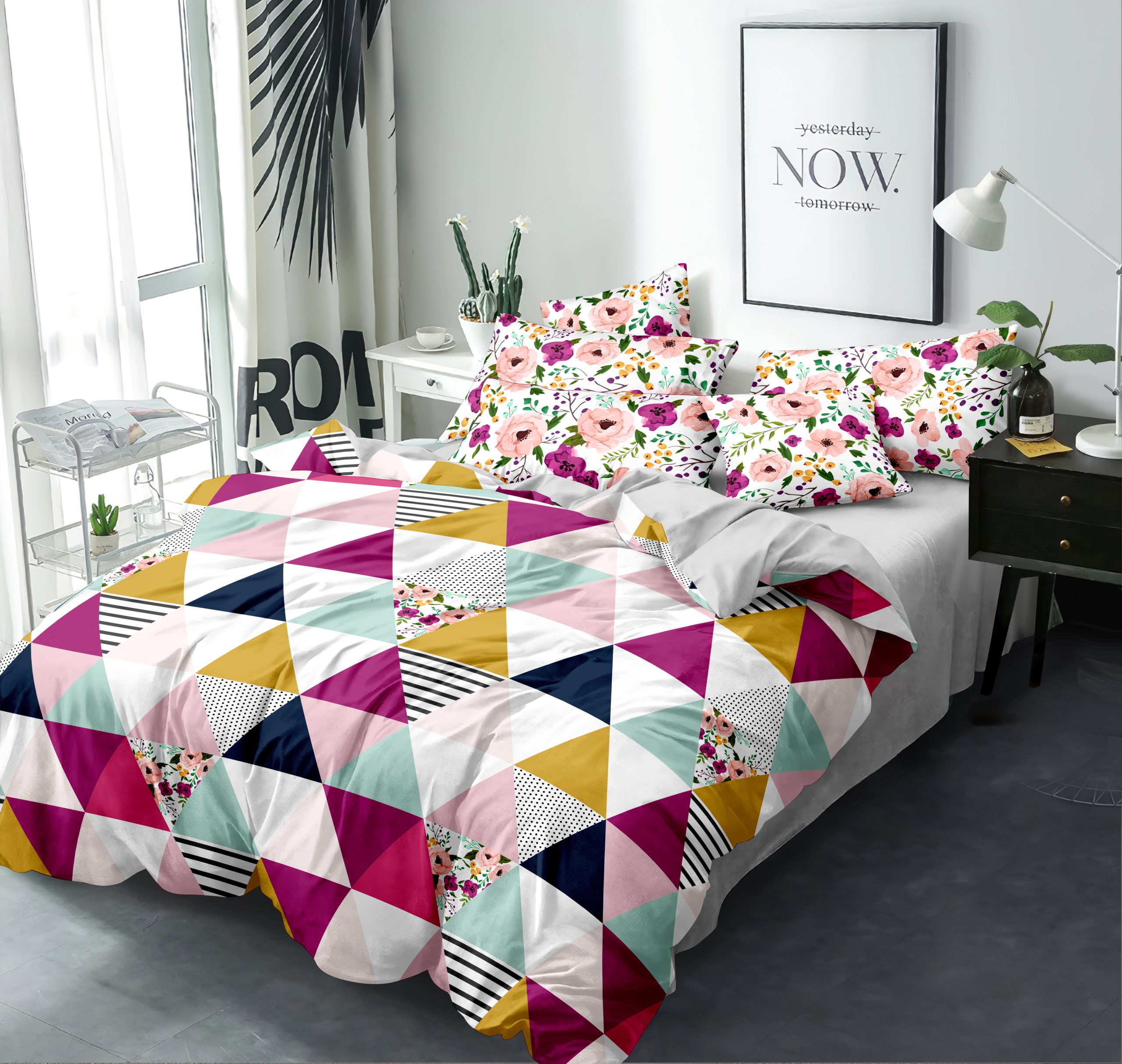 Homewards Triangular Pattern Double Bed Comforter – Ultra Soft and Cozy