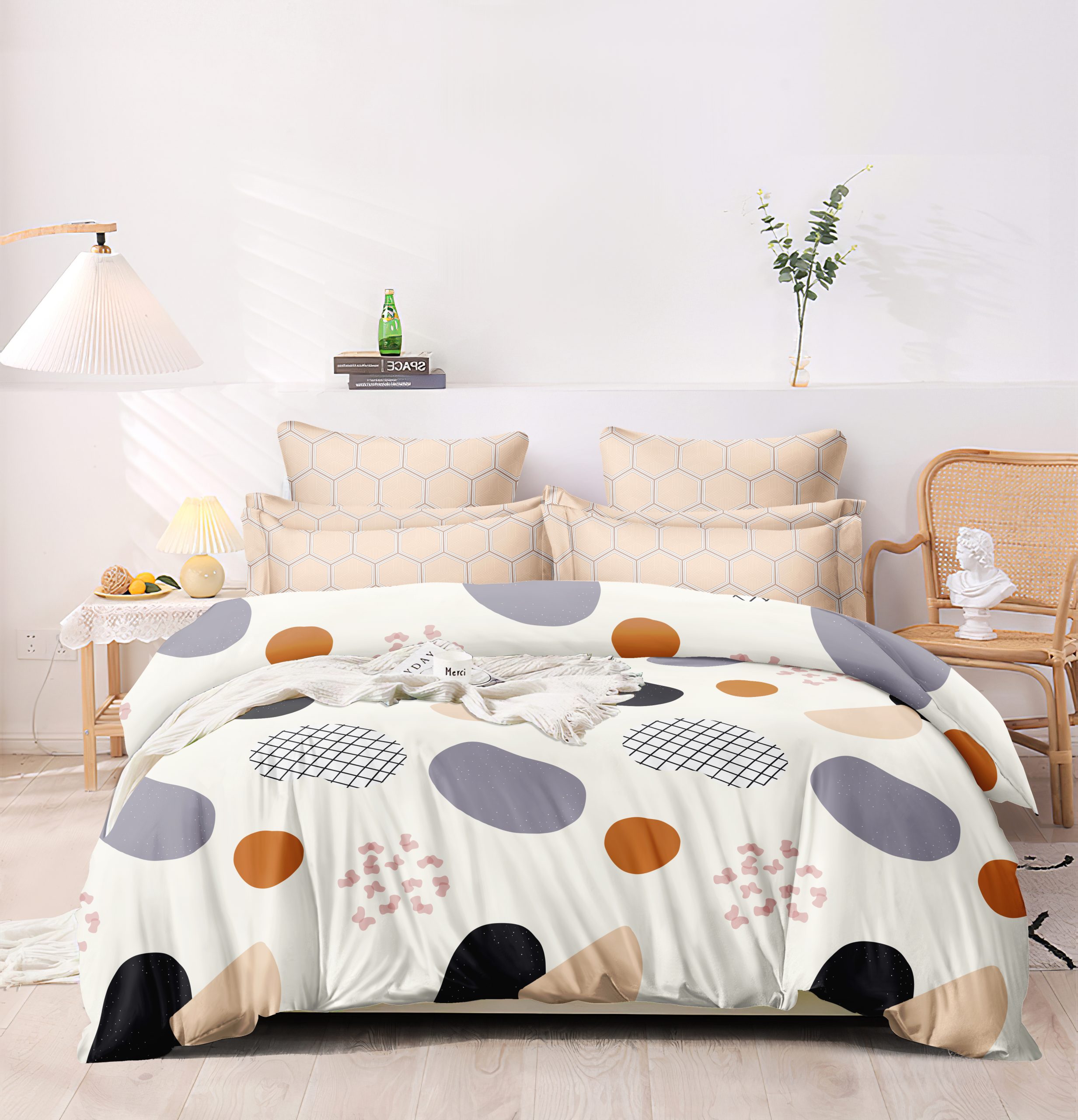 Homewards Retro Design Double Bed Comforter – Multicolor
