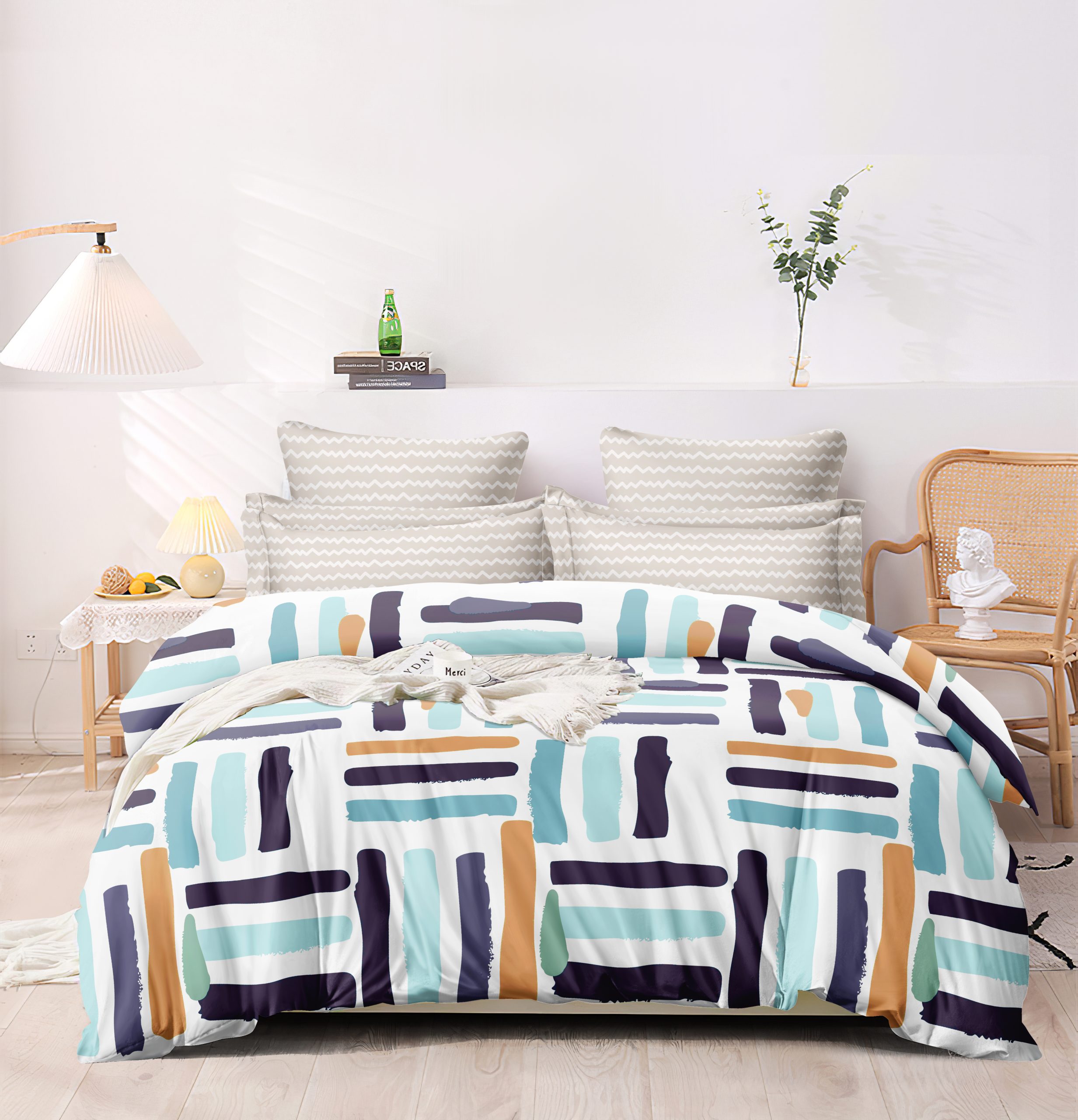 Homewards Geometric Double Bed Comforter – Multicolor