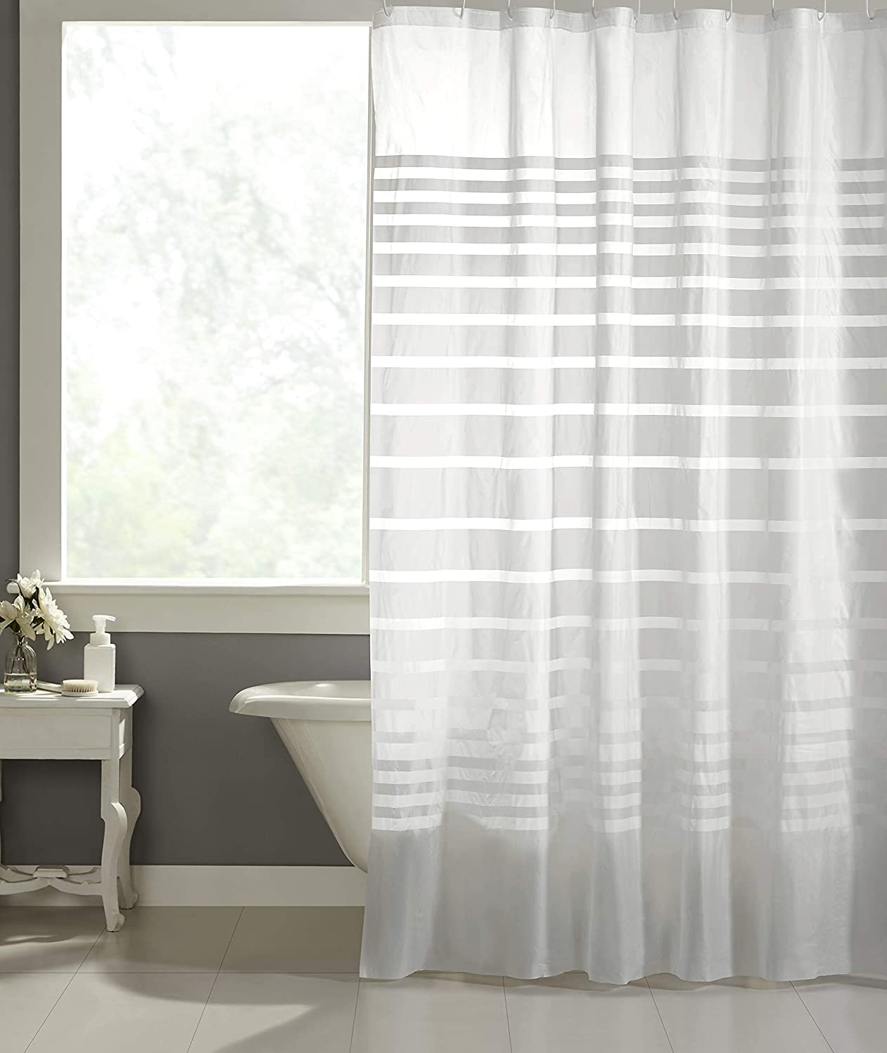 Striped PVC Shower Curtain
