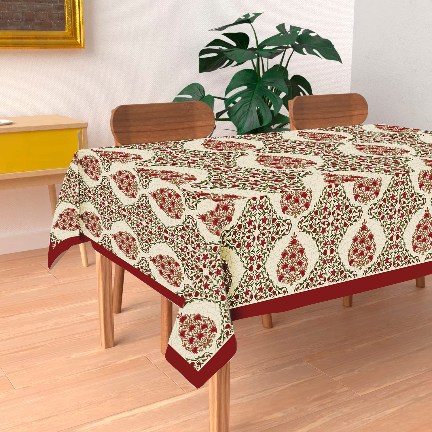 Homewards Ornate leaf Table cover 137×229 cm